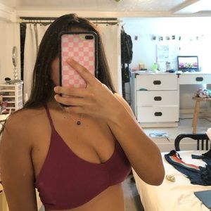Midori bikini maroon keira top